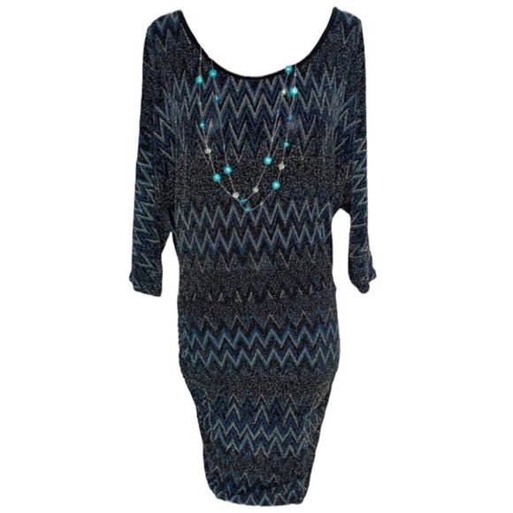 LIMITÉ slouchy with glitter oversized top dress top women size large - Picture 7 of 7